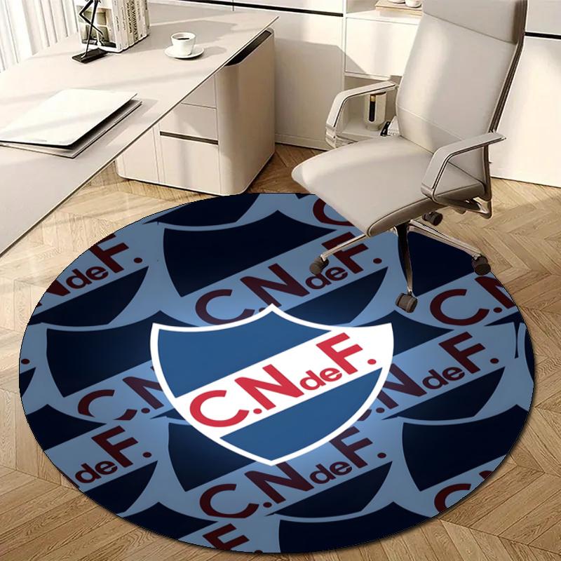 Personalized Club Nacional de Football Round Chair Office Rug - Perfect for Mat, Office Chair & More - Ideal Gift for Birthdays and Holidays