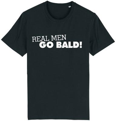 Real Men Go Bald Funny T Shirt Tee Gift Idea Dad Grandpa