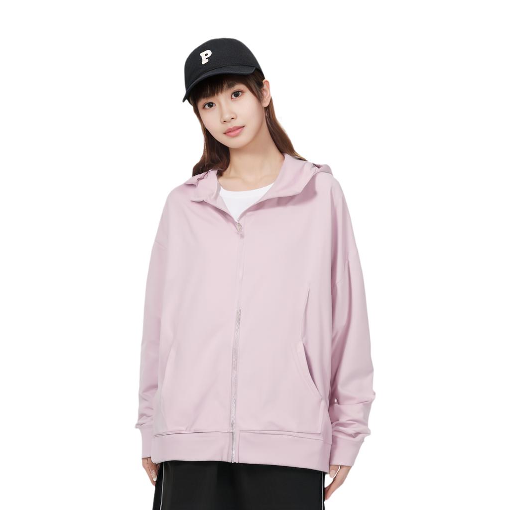 Li-Ning Fitness Series Solid Color Zip-Up Hoodie Women hoodies Lotus-Pink-Purple AWDU112-5