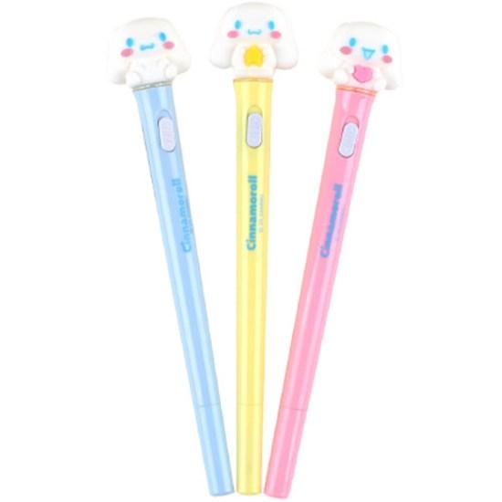 Sanrio Cinnamoroll Figure Light Pen 3-piece set, mixed colors (random delivery), 1 set, a popular character in Korea