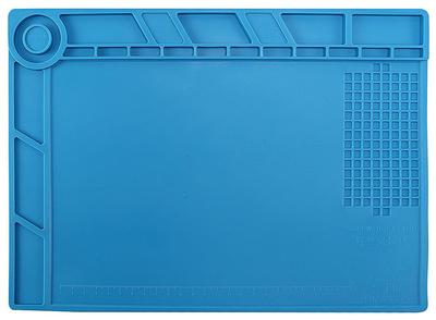 Silicone Mat, Heat-resistant AIDA S-140, for Repairing Equipment and Arranging Spare Parts / 350x250 Mm
