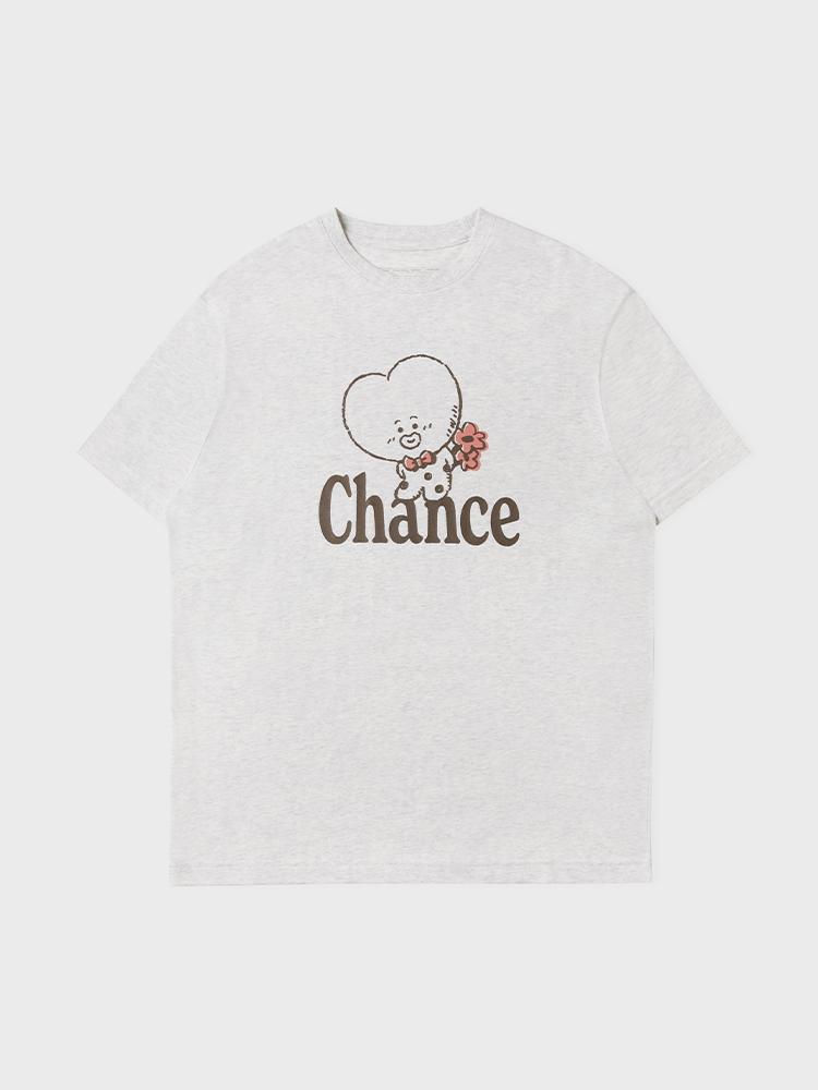 BT21 TATA BASIC Short Sleeve T-Shirt Oatmeal L