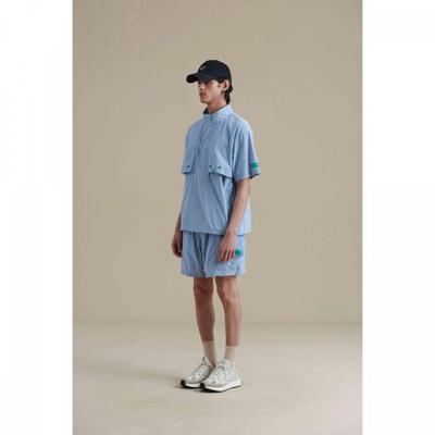 Bbc Earth Half Pants With Mesh Pocket  Blue 