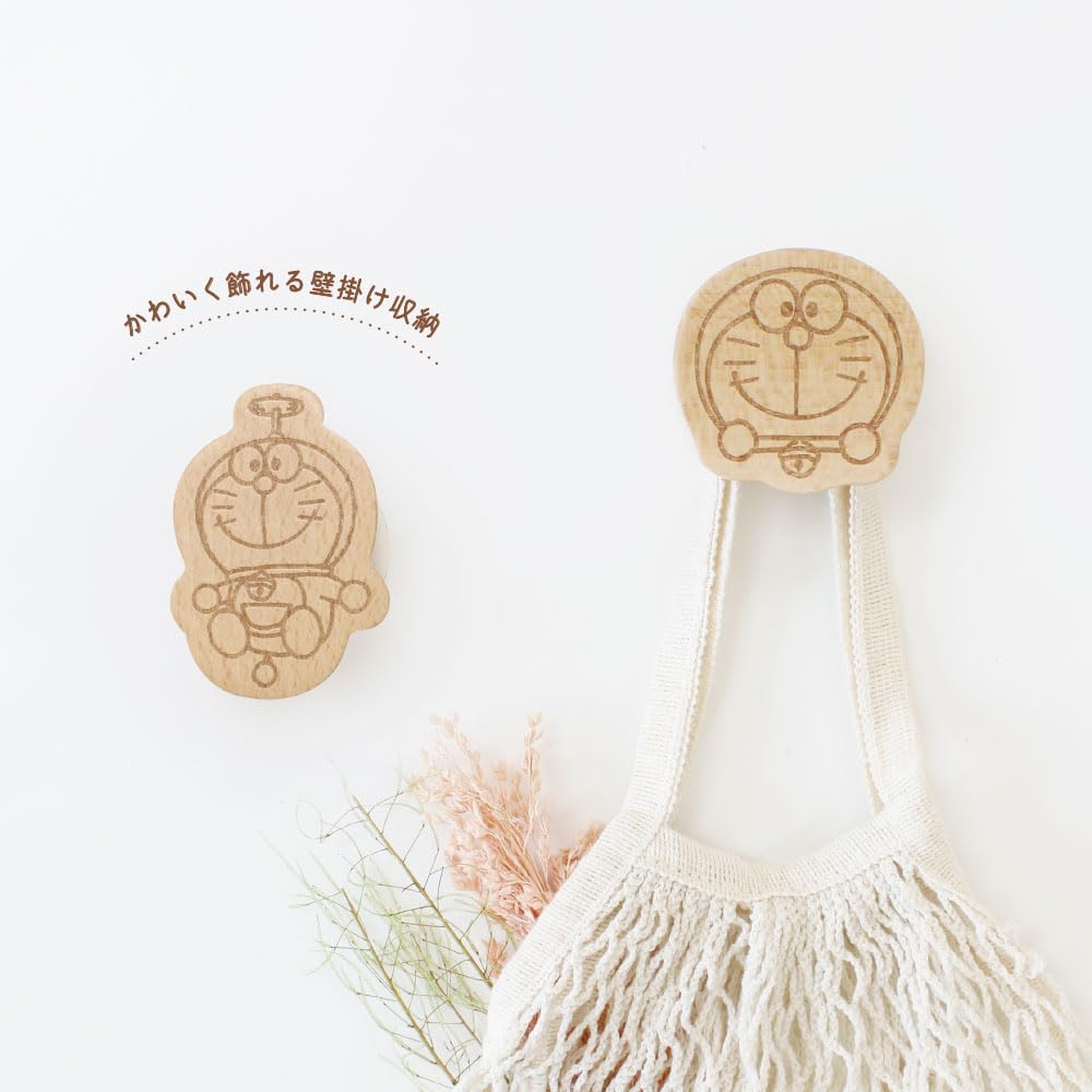 Tees Factory Doraemon "I'm Doraemon" Wooden Hook Takecopter H81 x W59 x D38mm ID-5542440TK