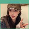 Khaki Corduroy Beret Cap For Women With Breathable Warmth And Fashionable Ol Look