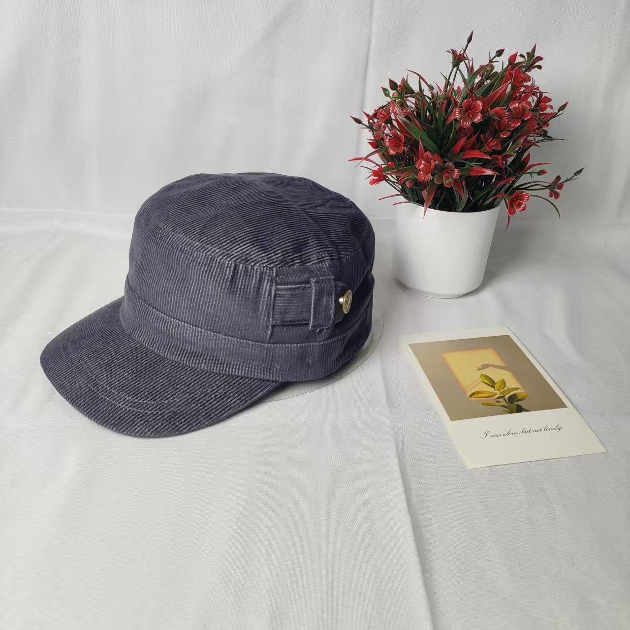 

Korean Simple Pure Cotton Baseball Cap Short Brim Vintage Style Solid Color for Men Women Outdoor Camping Casual Fashion Hat серый