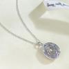 Elegant European & American Style 925 Silver Yellow Diamond Clavicle Necklace for Women - Unique 7x9 Niche Design