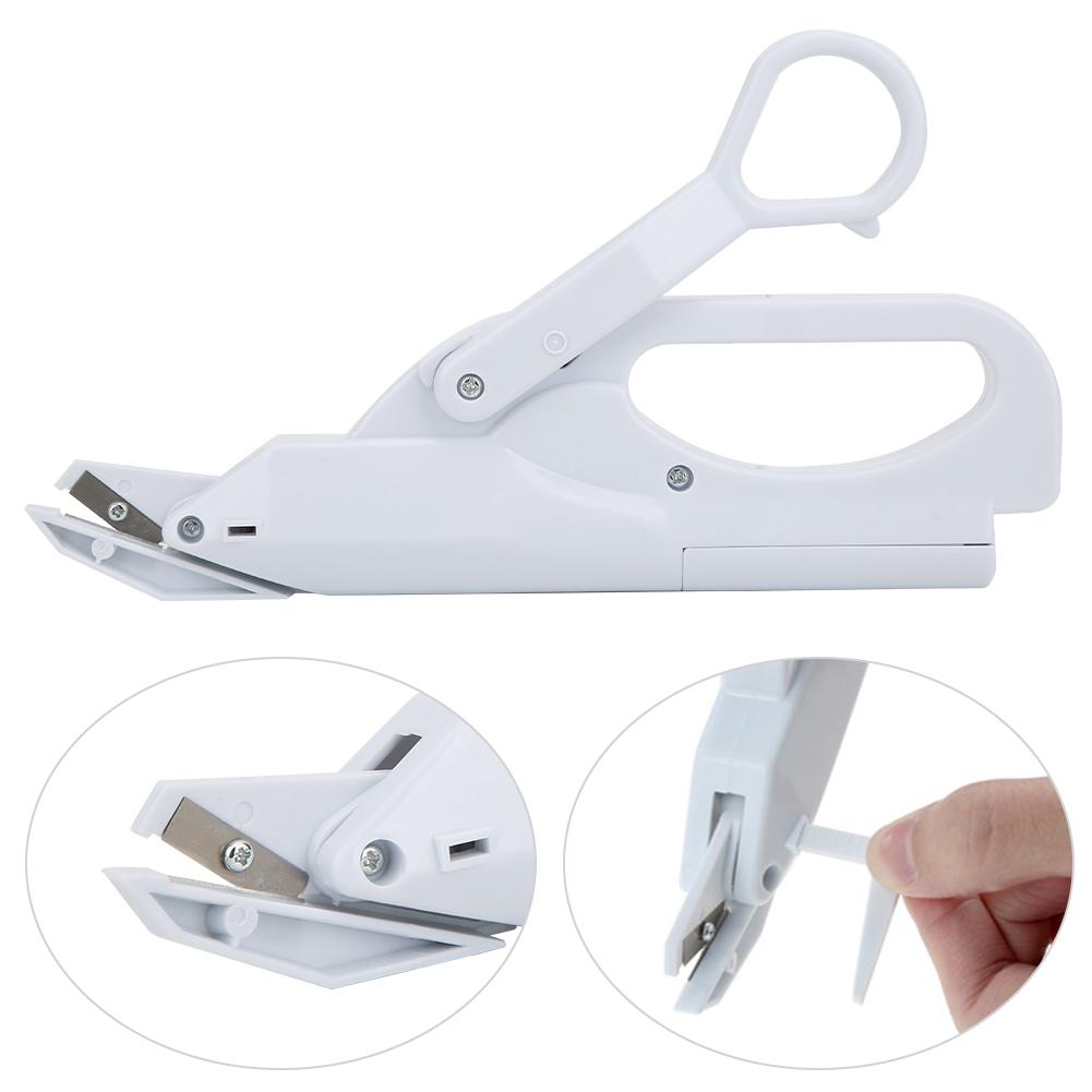 Household Electric Tailor Scissors Needlework Cutter Garment Fabric Shear Cutting ToolWhite