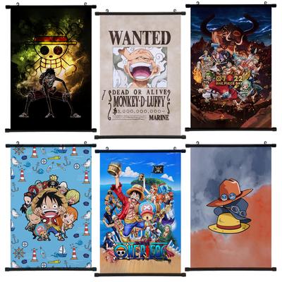 Anime One Piece Nika Luffy Poster Zoro Sanji Ace Duvar Askısı HD Tablo Çocuk Modası Ev Dekoru Hediyeler
