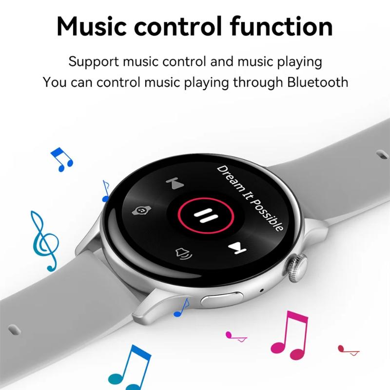 2025 NFC Smart Watch Amoled HD GPS Track Sports Heart Rate Bluetooth Call Waterproof Ladies Women Smartwatch For Huawei Xiaomi