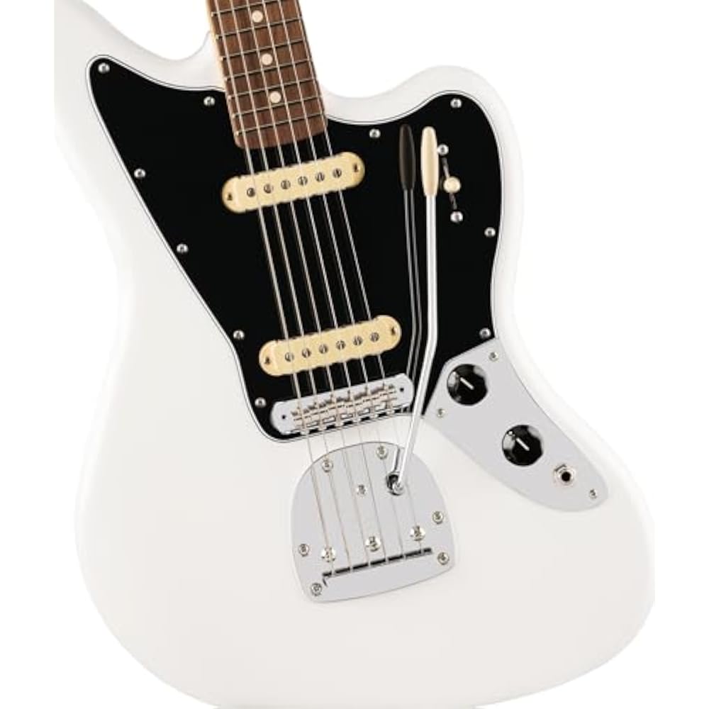 Fender Fender Electric Guitar Player II Jaguar®, Rosewood Fingerboard, Polar White with Soft Case