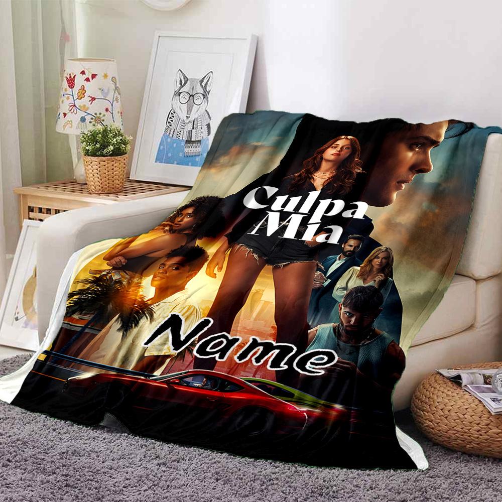 Women Men Car Sunset Sky Four Seasons Blanket Customized With Your Name Lightweight And Warm Perfect Gift For Home Office Camping Sofa Travel Beach