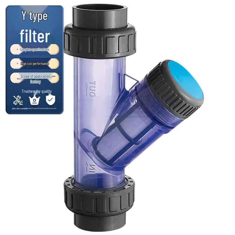UPVC Transparent Y-Strainer Pipeline Filter