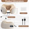 Electric Neck Massager Pillow 3D Kneading 3 Modes Neck Cervical Waist Leg Body Muscles Massage Travel Sleeping Pillows Support