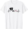 Border Collie Heartbeat Pulse Heart Line Dog Pet Puppy Lover T-Shirt Unisex Gift