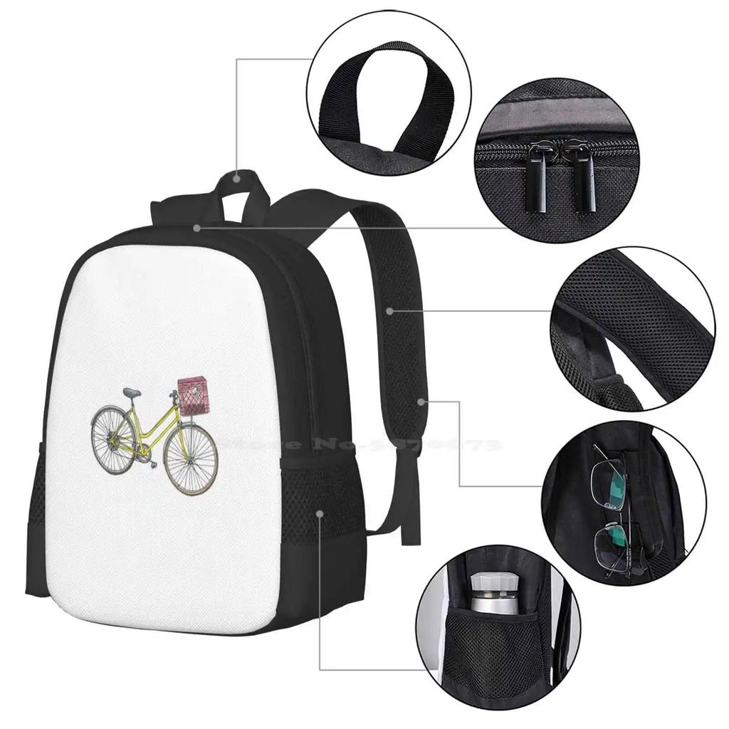 Bicycle , Bicycle , Bicycle Bag Backpack For Men Women Girls Teenage Ride Bikes I Love Bikes Ride Your Bike Bicycle Ride Bike