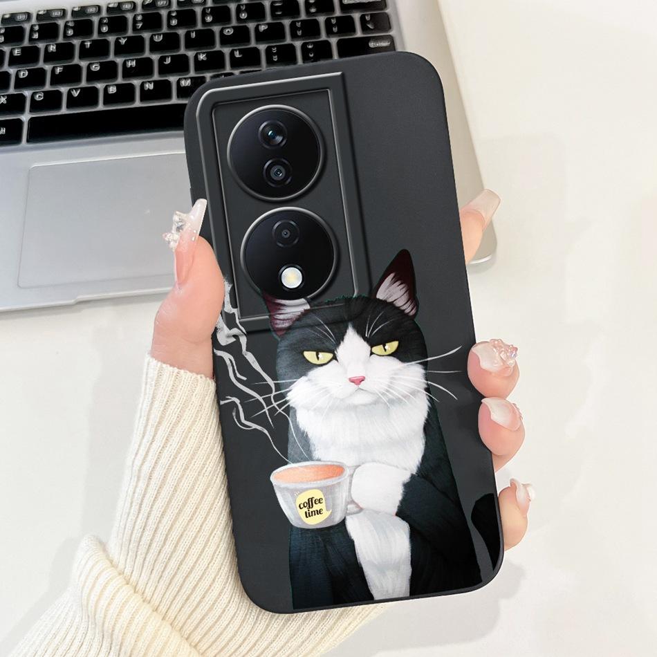 For Honor X7b Cute Panda Rabbit Cartoon Case HonorX7b X 7B 4G CLK-LX1 LX2 LX3 Camera Protective Soft Silicone Phone Cases