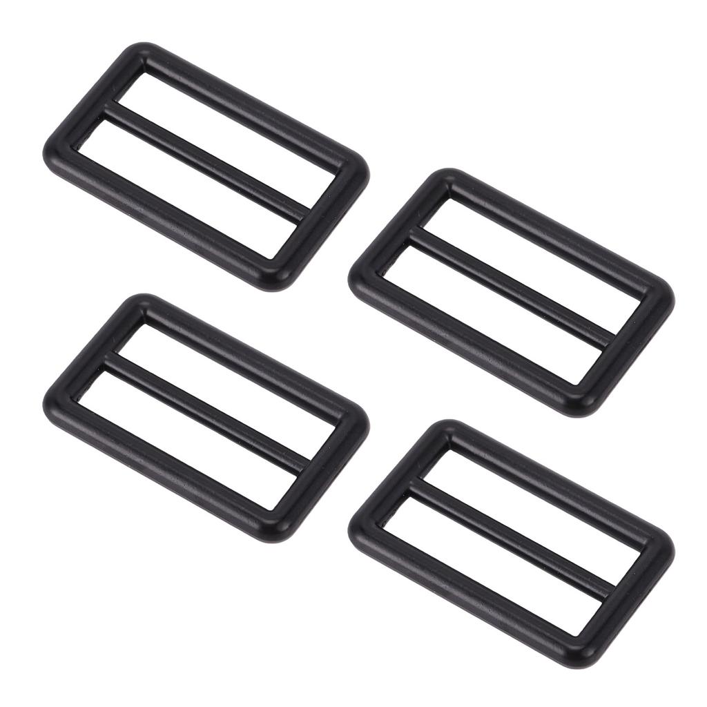 10 Stück Tri-Glide Schnallen 4,8x3cm Legierung Befestigungsschieber für Gürtel Taschen Gurtband Riemen DIY Basteln Schwarz