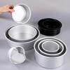 WS Anodized Aluminum Round Loose Bottom Cake Molds