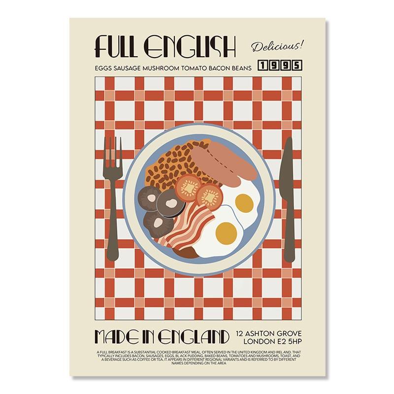 Moderní kuchyňská výzdoba Japonská korejská jídla Plakáty Nápoje Rum Ramen Kreslený obraz na plátně Retro Bar Nástěnná umělecká reprodukce Obrázky