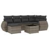 VidaXL Garden Lounge Set with Cushions 7 Pcs, Patio Sofas, Patio Furniture Set, Outdoor Furniture, Grey 3254007