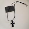 Punk Rock Black Heart Cross Pendant Chain Necklace For Men Women Cool Hip Hop Street Vintage 90s Y2K Grunge Goth Accessories