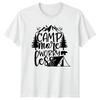 Camp More Worry Less TShirt Hiking Nature Camping