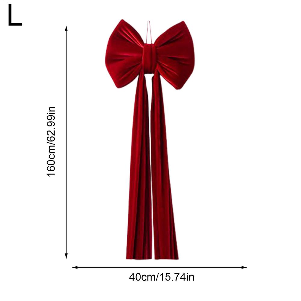 Christmas Tree Topper Bow Large Reusable Ornament Giant Christmas Bow For Tree For Indoor Home Door Front Staircase Fence