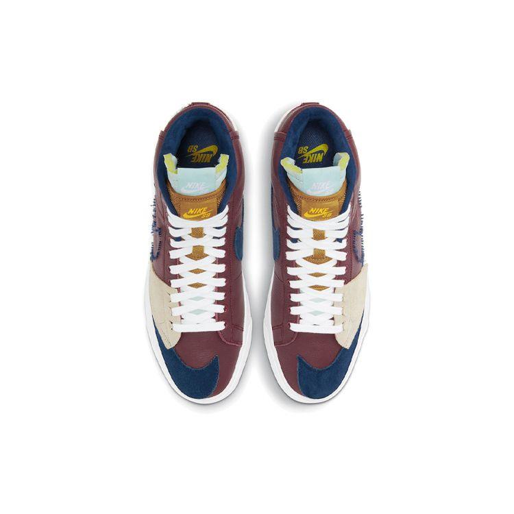 Nike Zoom Blazer Mid Edge SB Team Red Navy Men Sneakers Light-Dew Summit-White DA2189-600