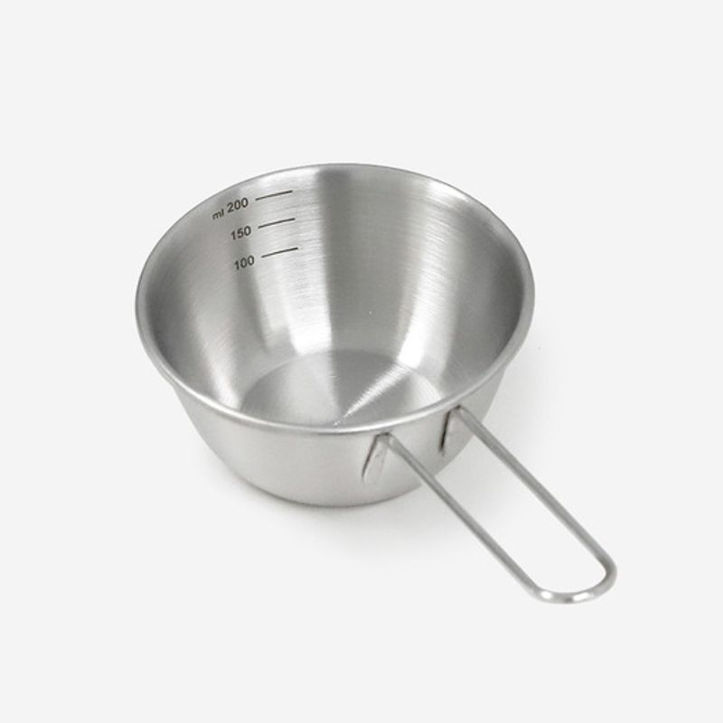 Reborn. J 304 Stainless Steel Long Handle Mini Measuring Cup 200ml / Stainless Steel Handle Measuring Cup Mixing Bowl