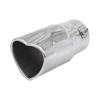 Heart-Shaped 63mm Stainless Steel Blue-Tinted Exhaust Muffler Tailpipe