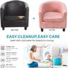 Plush Velvet Tub Chair Covers Club Chair Slipcover Cushion Cover 2-Piece Stretch Soft Washable Armchair Sofa Furniture Protector