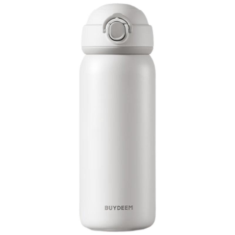 Buydeem Pop-Up Lid Portable Insulated Stainless Steel Bottle