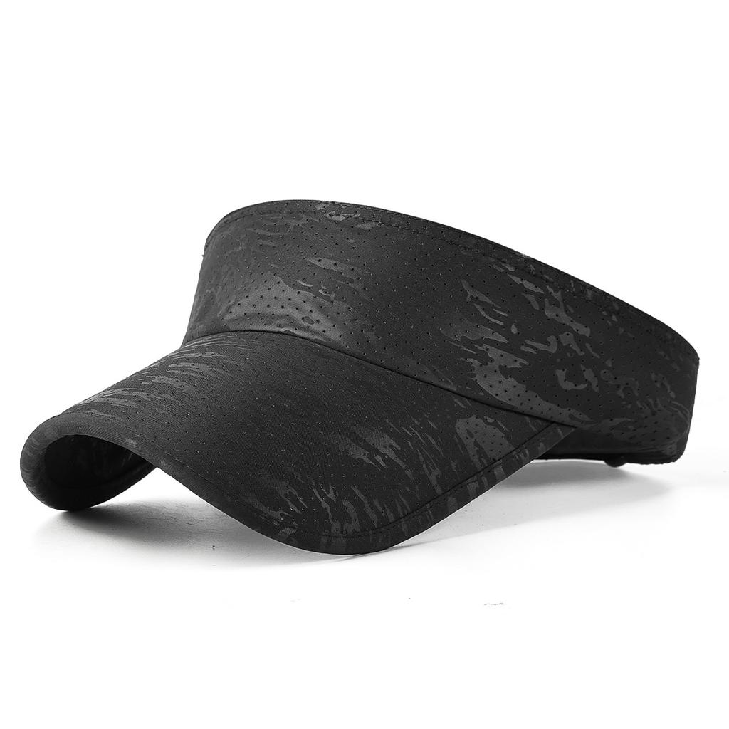 Summer new style plain extended brim sun protection open-top hat, outdoor sports perforated sun-shading baseball cap, quick-dry