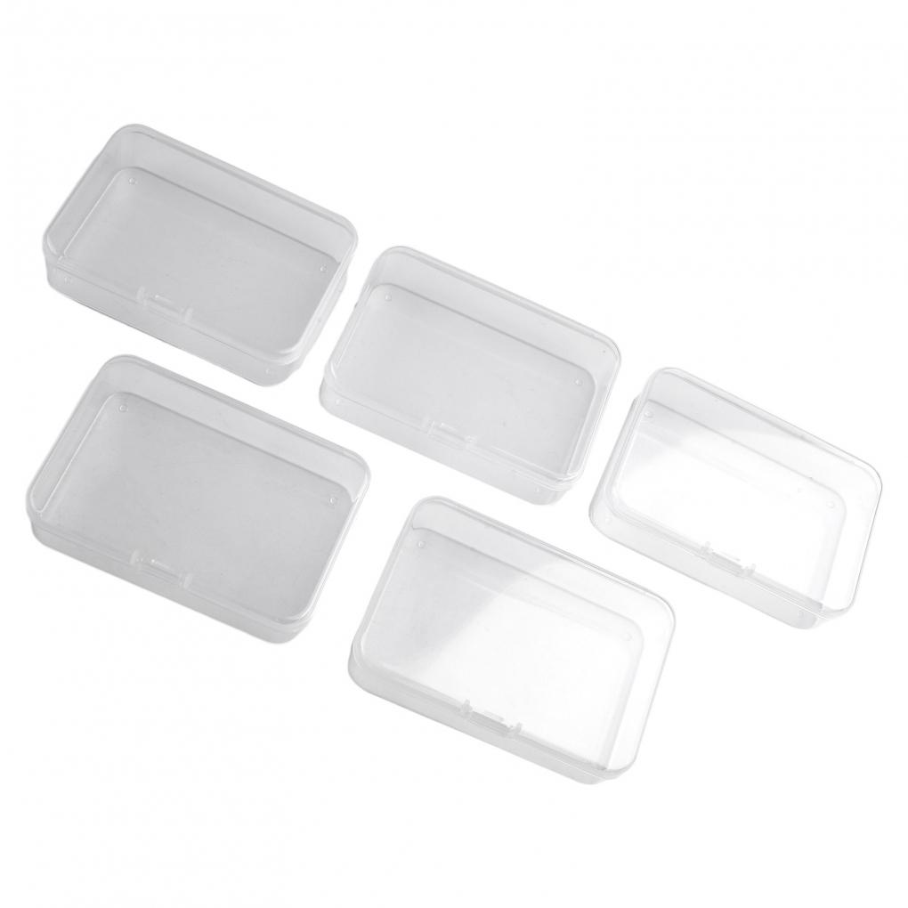 5pcs Plastic Box Storage Useful Container Packaging