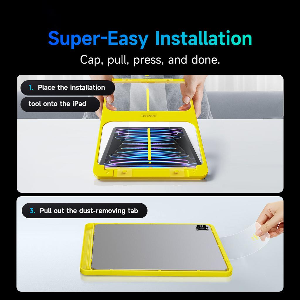 BASEUS Crystalline Series for iPad Pro 11 (2018)/(2020)/(2021)/(2022)/iPad Air (2020)/(2022) HD Clear Screen Protector