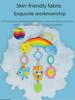 Aipinqi Rainbow Hanging Plush Car Toy and Baby Crib Rattle