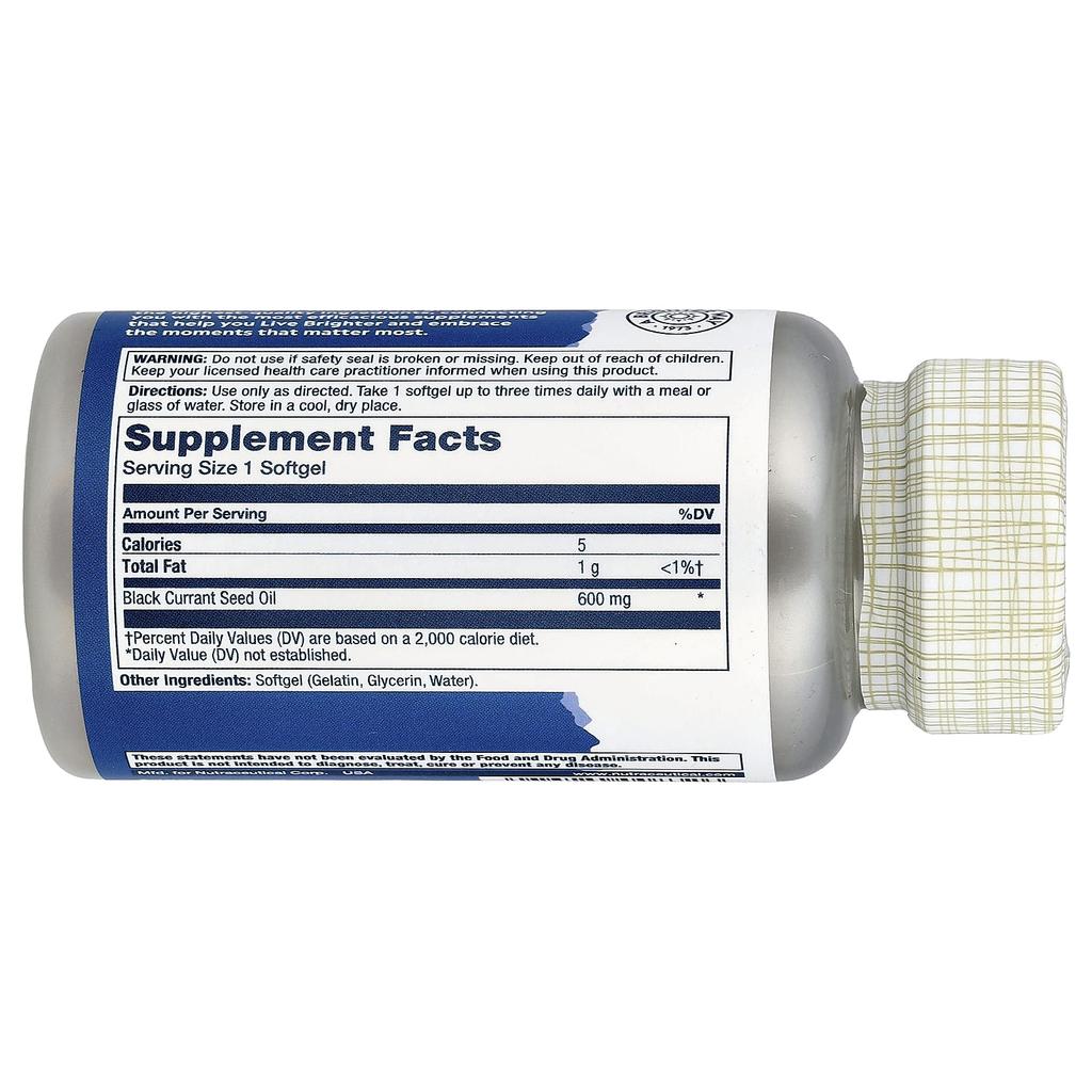 Blackcurrant Seed Oil, 600Mg, 90 Softgels