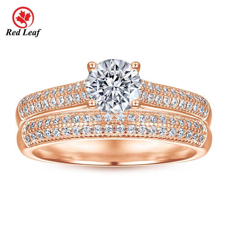 Redleaf Fashion Jewelry 18K 24K Gold Men Women Minimalist 925 Sterling Silver Ring Gold Plated Ring