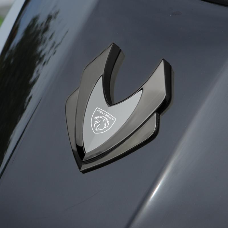 3D Metal Car Body Sticker Emblem Badge Rear Tail Trunk Decal For Peugeot 408 4008 308 3008 Rifter 5008 508 2008 208 301 RCZ