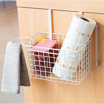 Bathroom Basket for Storing Cosmetics And Hair Dryer, Hanging Organizer Dormitory Rooms