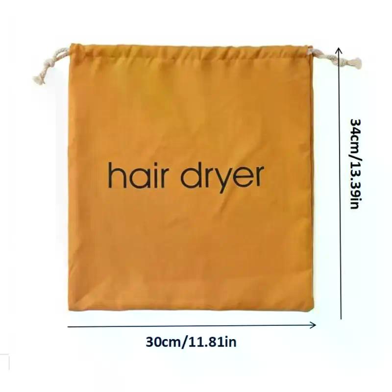 Suede Nap Hair Dryer Storage Bag With Drawstring Hair Diffuser Bag Perfect For Travel Home Hotel Daily Use
