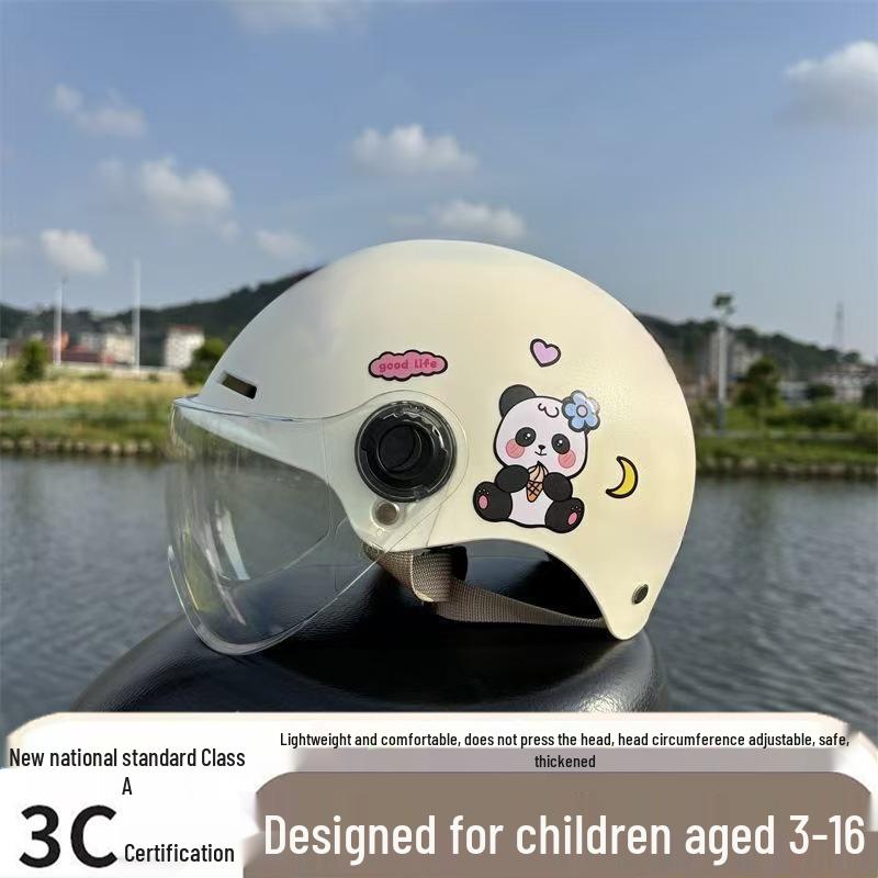 Ultra-Light Breathable Kids' 3C Electric Vehicle Helmet with Sun Protection, for Boys & Girls
