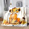 1PC Seasonal Universal Lion King Simba Blanket, Perfect for Home Decoration, Soft Flannel Throw Blanket, Versatile & Cozy for Bedroom, Living Room, Tr