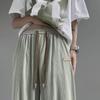 2024 Ice Silk Loose Straight Pants: Trendy Casual for Spring & Summer