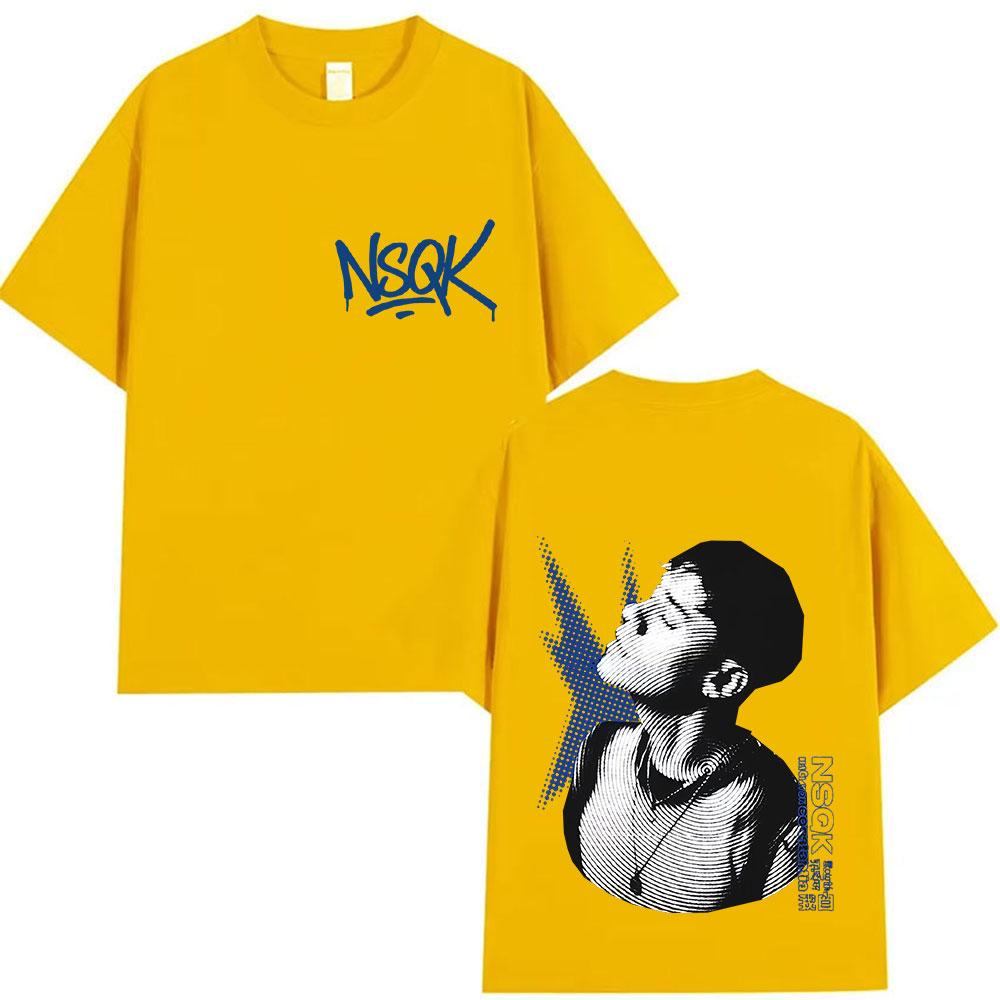 Rapper NSQK FLACO DONDE ESTAS Tour 2025 Album Merch T Shirts Unisex Women Retro Oversized Tshirts Hip Hop Gothic Short Sleeve Tees