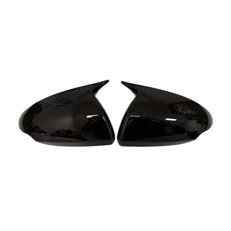 For Hyundai IONIQ 2016- Car Sticker Rearview Side Mirror Cover Wing Cap Exterior Door Rear View Case Trim Carbon Fiber Look
