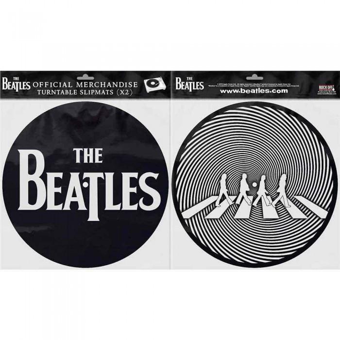 The Beatles Crossing Silhouettes Drop T Logo Turntable Slipmat (Pack of 2)
