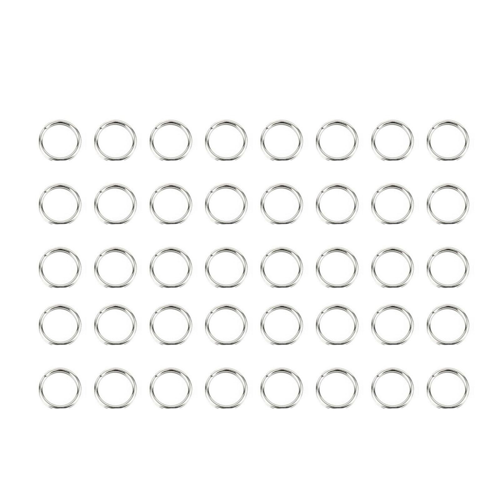 

500 шт. высокопрочных рыболовных разъемных колец для лески, разъемные кольца из высокоуглеродистой пружинной стали для рыболовных приманок 5