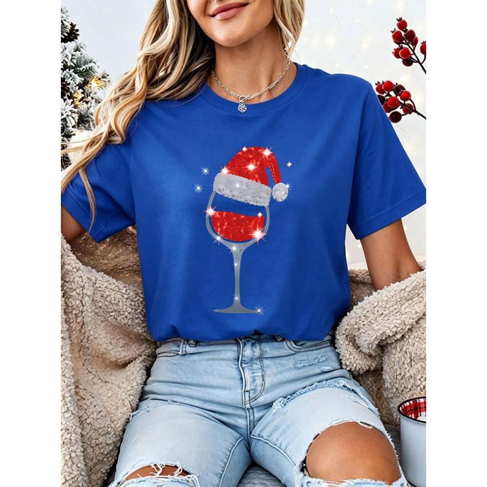 Cute Cat & Paw Print T-shirt Women's Harajuku Short Sleeve Casual